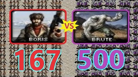 Boris vs Brute - Same Cost - Red Alert 2