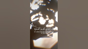 رب اجعلني مقيم الصلاة تلاوة خاشعة بصوت الشيخ بدر التركي