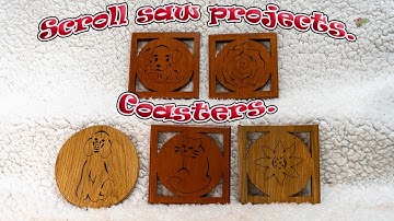 Scroll saw projects. Coasters