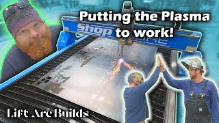 Actually Using the CNC Plasma Cutter // Lift Arc Builds: Cutting Out Well Top Molds