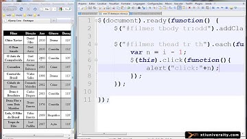 Universidade XTI - jQuery - 24 - Exemplo Core - Destacar Colunas de uma Tabela