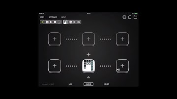 2XB303 + sync & import into GarageBand,as Audiobus filter + Animoog