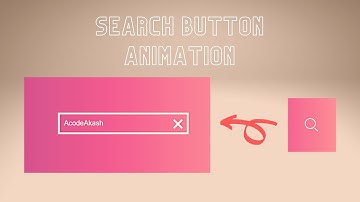 Animated Search Box using HTML CSS & JavaScript  | Search Button Elastic Animation