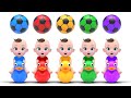 Color Balls &amp; Sing a Long | Wheels On The Bus Nursery Rhymes &amp; Kids Songs | Kindergarten