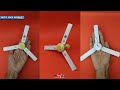 How to make mini paper ceiling fan | DIY small ceiling fan | homemade idea