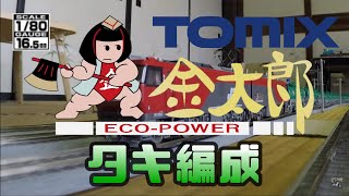 16番【HOゲージ】TOMIX EH500 &トラムウェイ SD55 タキ1000で走行 タキ43000