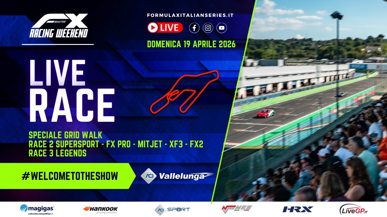 Live Race – Domenica | FX Racing Weekend Vallelunga 2026 (Afternoon ...