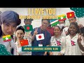 I Love You with different languages (🇯🇵🇺🇿🇻🇳🇨🇳🇧🇩🇲🇲)
