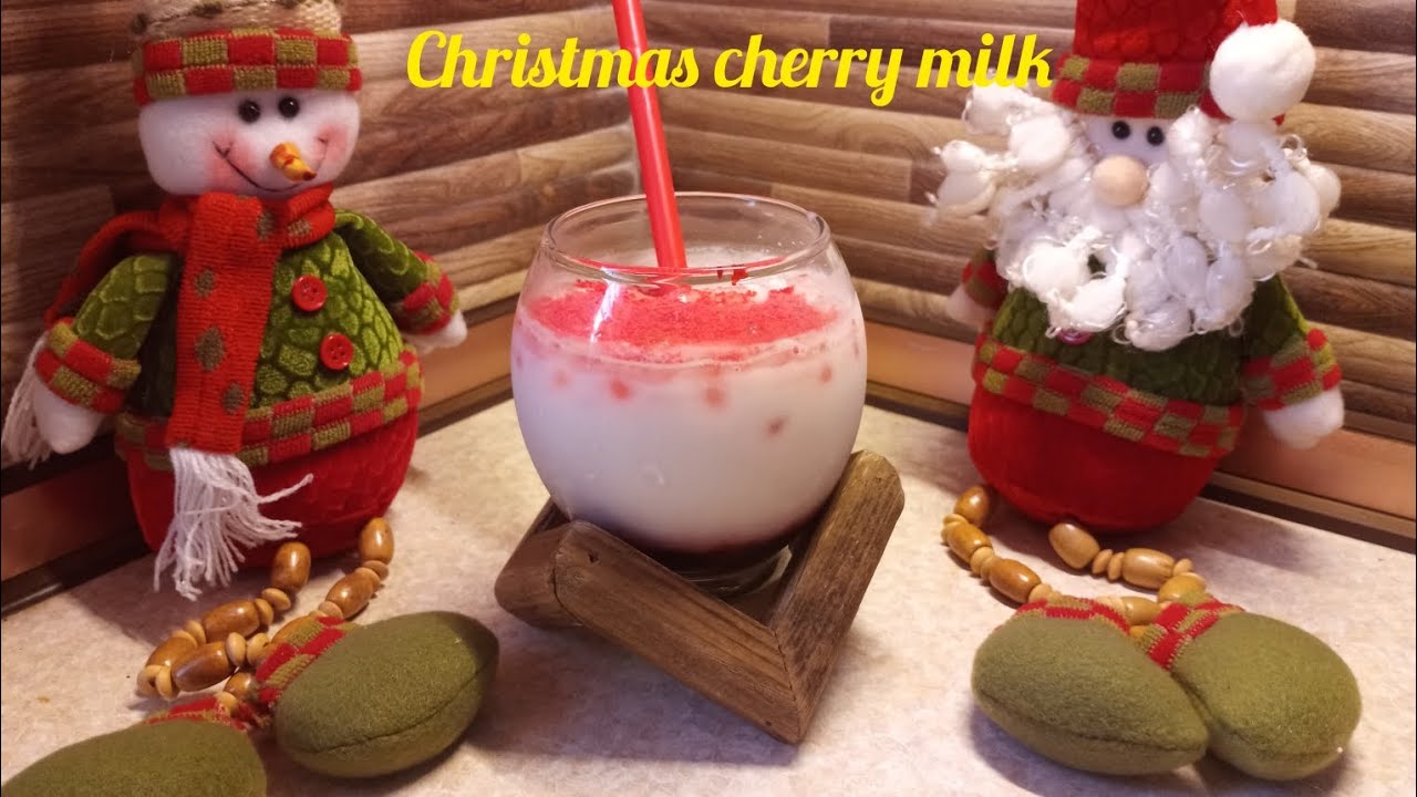 Christmas cherry milk 