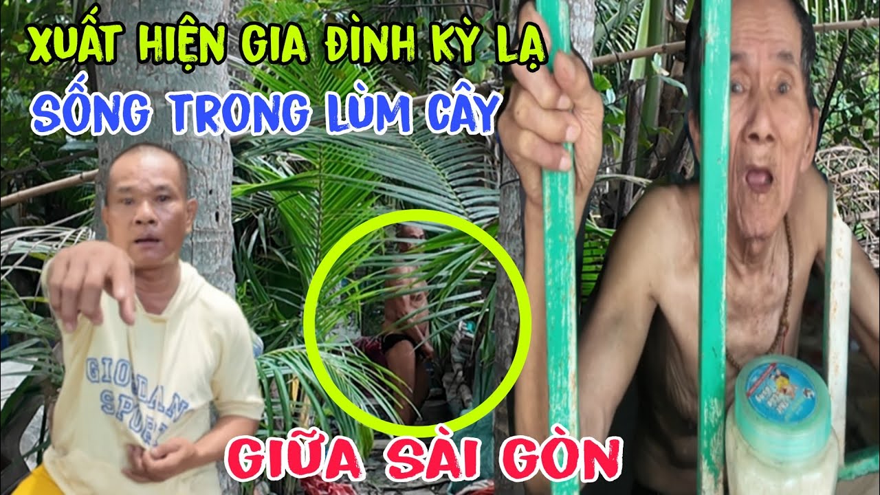 Xuất hiện gia đình vô cùng lạ sống trong lùm cây giữa Sài Gòn