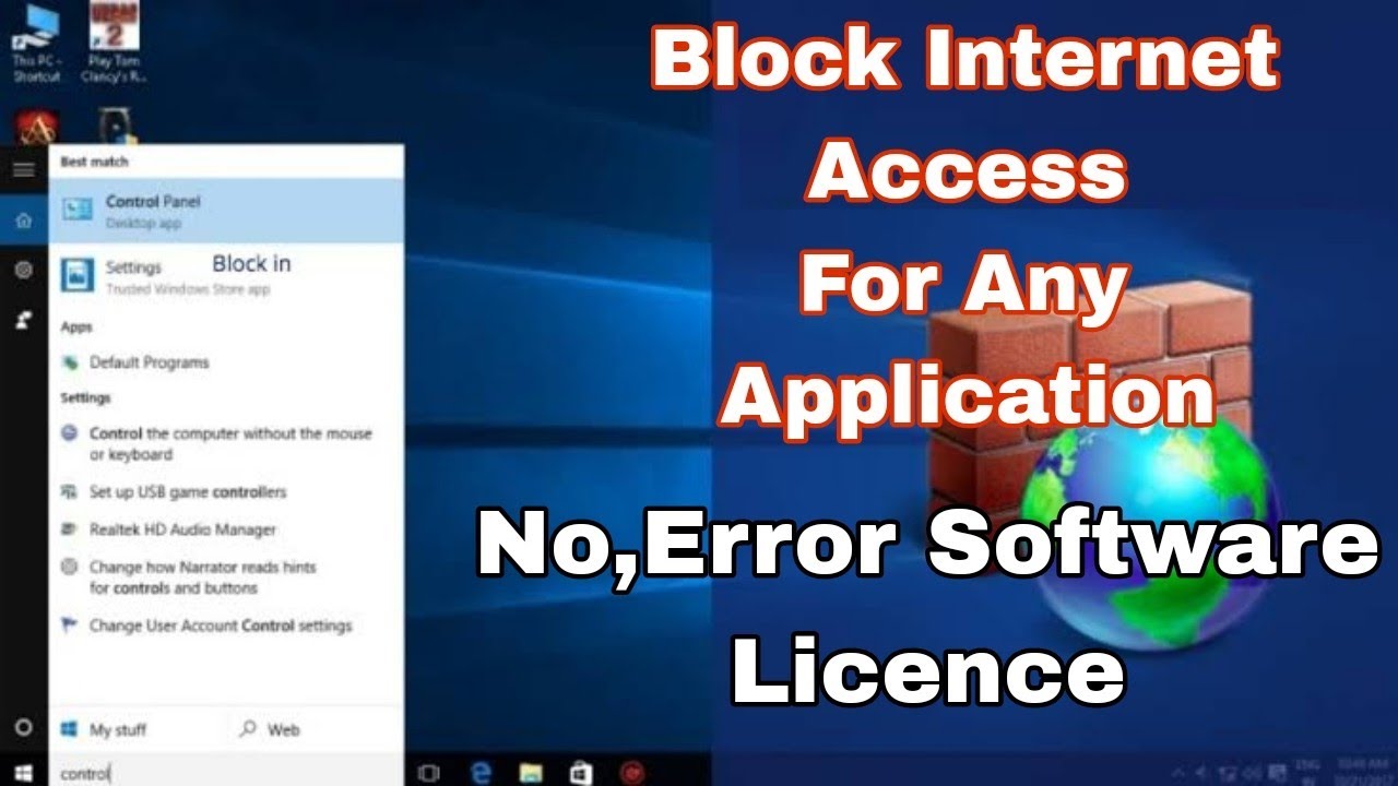 Block Internet Access For Any Application of PC Win 7,8,10,11 ...