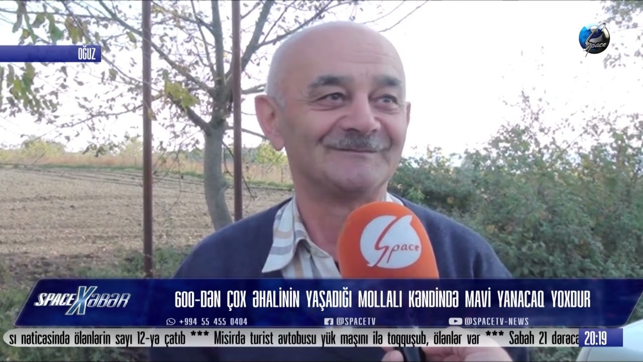 Oğuzun Mollalı kəndində 600 dən çox əhali qazsız qalıb