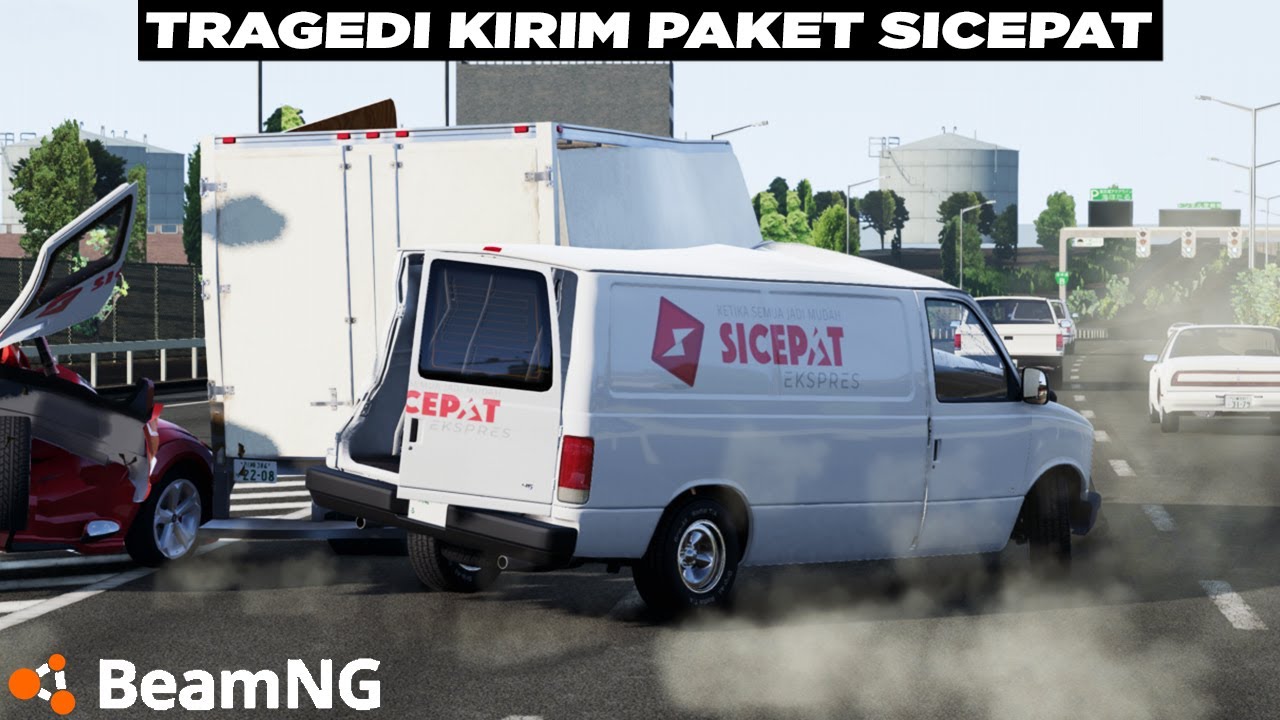 Aku Kirim Paket Paling Cepat di Jalan Tol Jepang 😁😂 BeamNG Drive Gameplay Indonesia