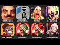 Hello Neighbor,Stickman Jailbreak,Mr Meat,Ice Scream 2,Troll Quest Horror 2,Death Park,Death Park 2