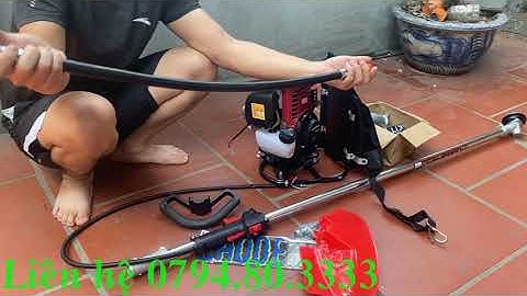 Hướng dẫn lắp máy cắt cỏ đeo lưng siêu tiện ích
