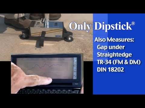 Face Dipstick Floor Profiler Measuring F Numbers Concrete