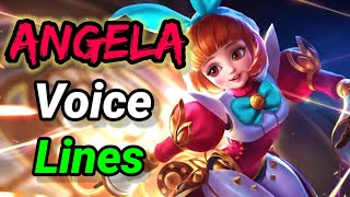 Angela voice lines and quotes \ Revamped Dialogues with English Subtitles | Mobile Legends