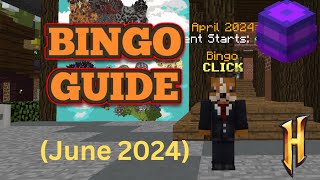 June 2024 BINGO GUIDE (Hypixel Skyblock)