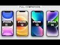 Iphone 11 vs iphone 12 vs iphone 13 vs iphone 14 specs review in 2023