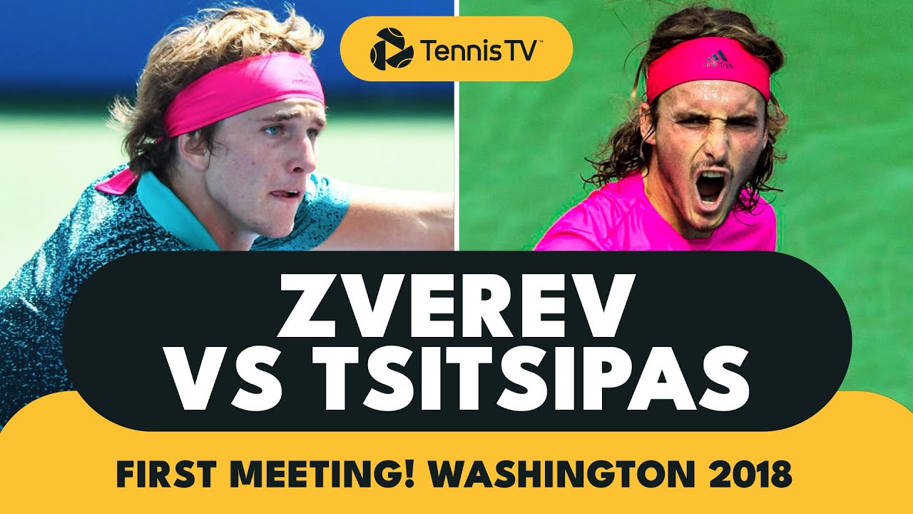 Alexander Zverev vs Stefanos Tsitsipas First-Career Meeting! Washington 2018 Highlights