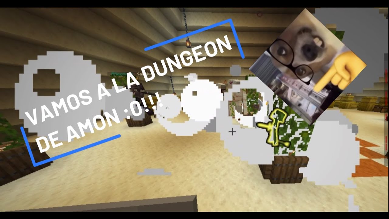MINECRAFT: VOY A A LA DUNGEON DE AMON CON 3 TIPOS RANDOM :0!!! - YouTube