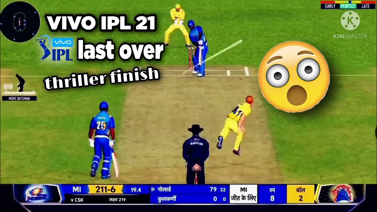 VIVO IPL 21| last over thriller win| MI vs CSK Highlights | match ...