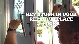 UPVC DOOR LOCK FAULT, Key Won’t Remove & it’s upside down How To Repair or Replace Locks (Simple)