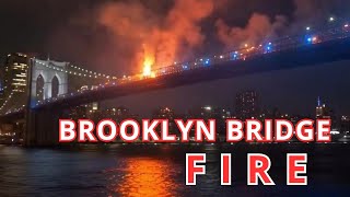 Fire Breaks Out on Brooklyn Bridge During New York's July 4 Fireworks Show