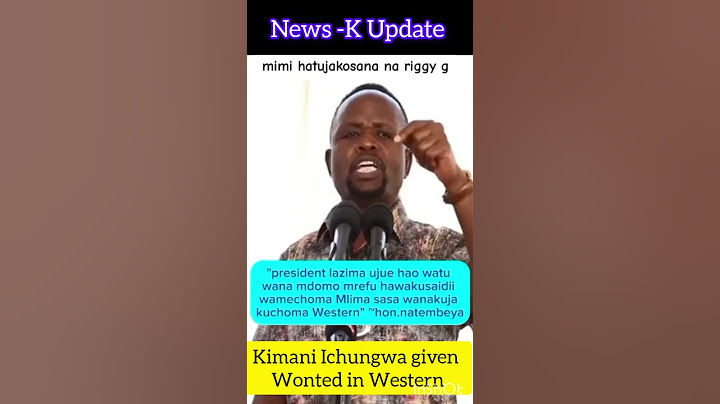 Governor Natembeya lecture Kimani Ichungwa #short #shots #shortsvideo #viralshorts