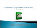 Print QuickBooks Checks on Blank Stock with Chrome Browser