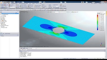 midas NFX 2014 - Element Deletion for Plate under Tension