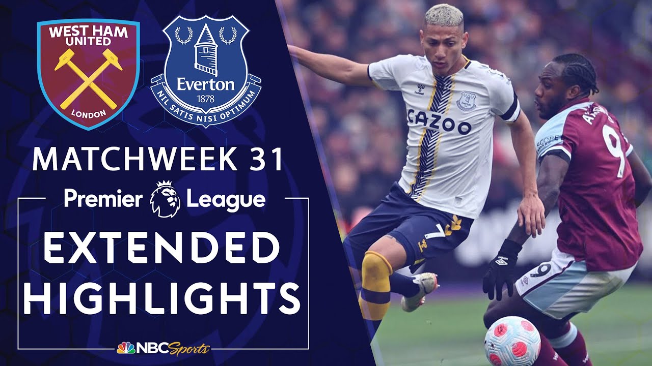 West Ham United v. Everton | PREMIER LEAGUE HIGHLIGHTS | 4/3/2022 | NBC Sports