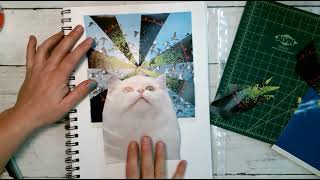 Finding inspiration | Starburst Collage | Collage Techniques