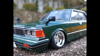 アオシマ プラモデル ザ☆ハイソカー No.1 1/24 ニッサン 430 セドリックセダン 完成！