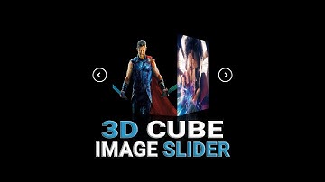 3D Cube Image Slider Using HTML CSS & JavaScript