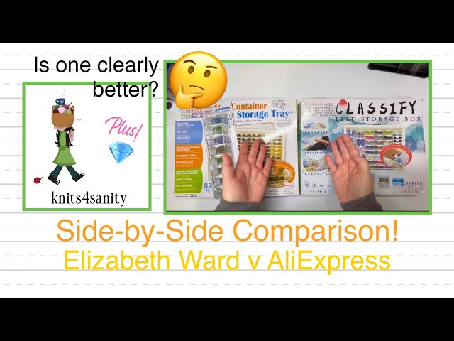 Side-by-Side Comparison: Elizabeth Ward Bead Drill Storage Container V  AliExpress “Classify” Box 