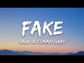 Capture de la vidéo Lauv & Conan Gray - Fake (Lyrics)