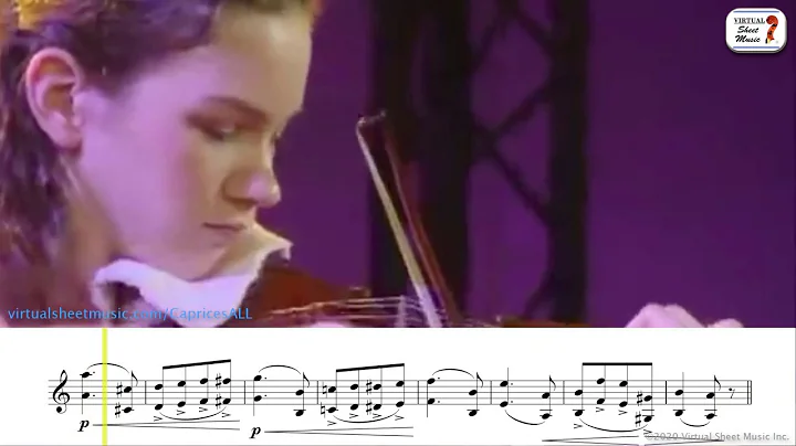 Hilary Hahn - Paganini - Caprice 24 - Sheet Music ...