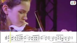 Hilary Hahn - Paganini - Caprice 24 - Sheet Music Play Along