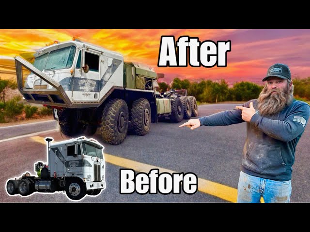 I Turned An Old Kenworth Cabover Into A 10-Wheel Drive Monster