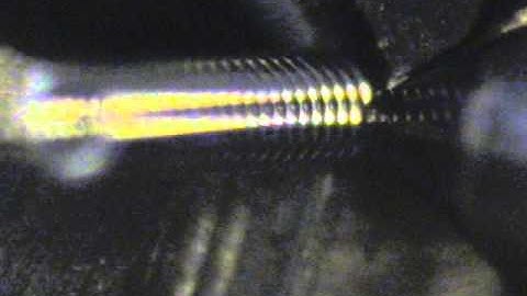 Actual Speed Video of Wire Coil Creation by Shannon Microcoil