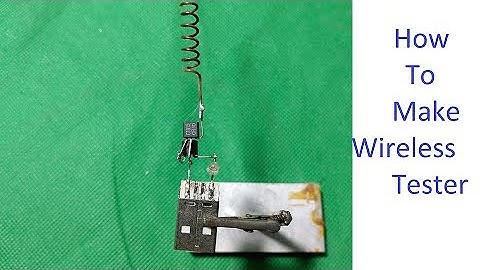Simple Electronic Project - How To Make Wireless Tester At Home - Transistor c1815