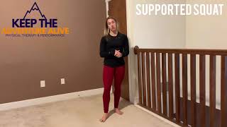 How to do a supported squat at home | Best for arthritis pain | Dr. Alyssa Kuhn