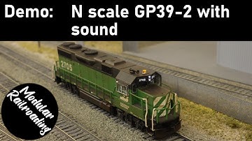N scale GP39-2 with sound
