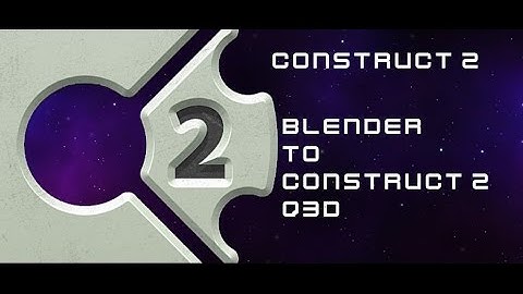 Blender 3d to Q3d Construct 2