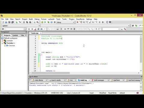 C++ Programming - 10 - Defined Constants