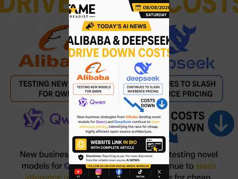 🇨🇳 AI Just Got CHEAPER! 🤯 Alibaba & DeepSeek Are Driving Down AI Costs.#shorts #trending