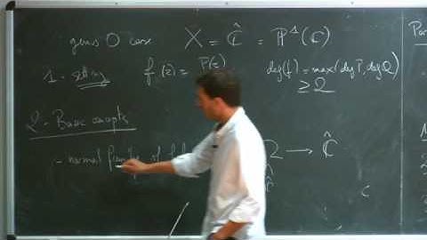 Introduction to homolomorphic dynamics - R. Dujardin - Lecture 01