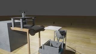 waste paper recycling machine animation model #Blender #recycling #paperwaste