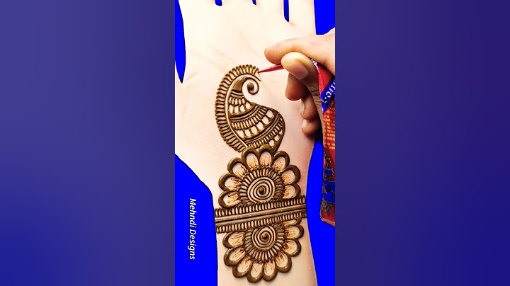 Easy Arabic mehndi design/simple front hand mehndi design #mehndi #mehndishorts #mahendi